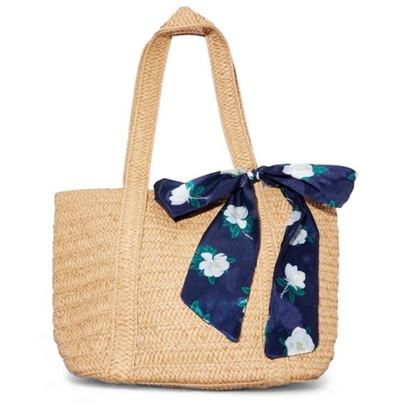 NWT Draper James Everyday Straw Bag - Picture 1 of 9